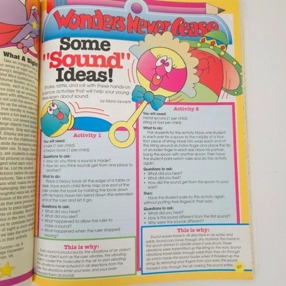 Science & Math Vintage Teaching Activity Books (Set of 2)- Pre-K -‎ Kindergarten